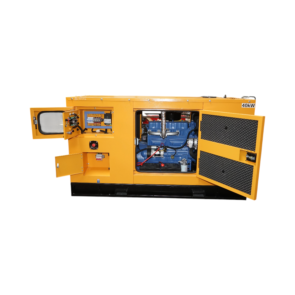 Generator electric trifazat insonorizat 37.5KVA, 230/400V, motor diesel Ricardo 38kW ZH4105D Breckner Germany - imagine 3