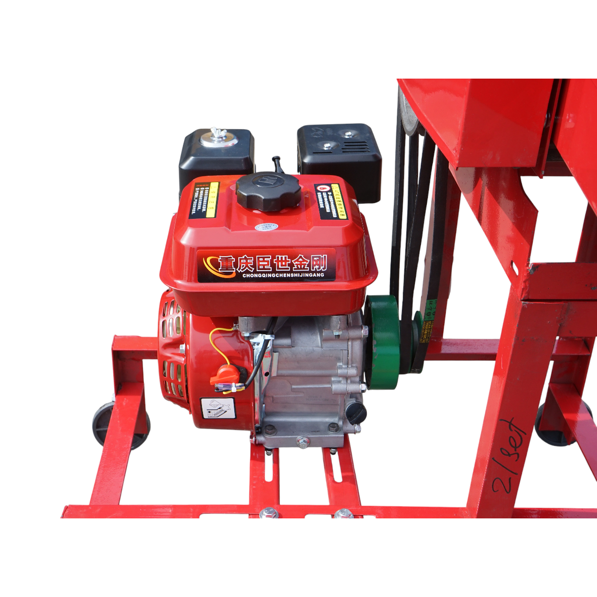 Tocator de lucerna pe benzina 7.5CP, 215cc, capacitate 400 kg/h, 2 trepte tocare, pornire sfoara THOR - imagine 9