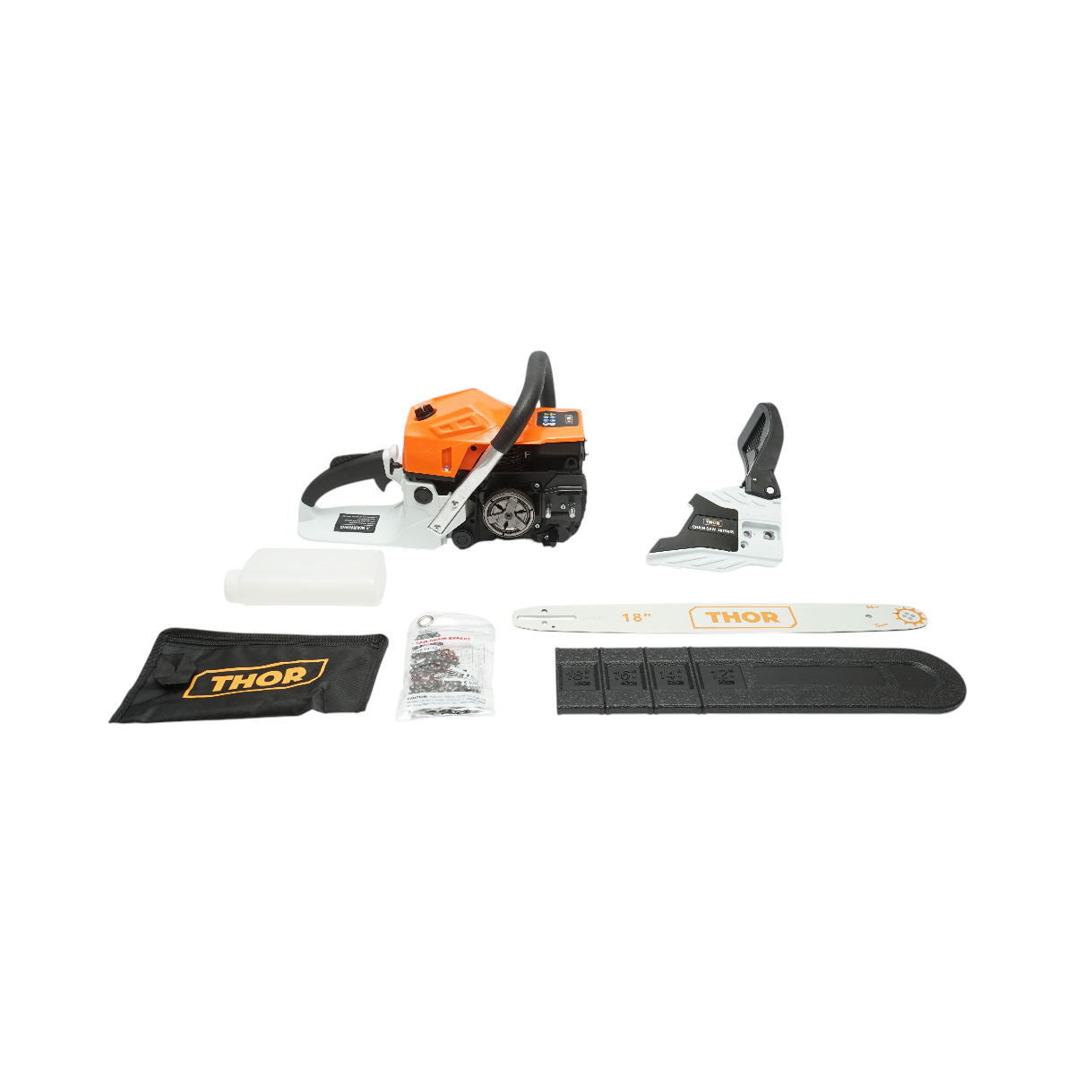 Drujba pe benzina profesionala 2 timpi 58cc, 3.3CP, 8500rpm, lama 18 inch (450mm) THOR - imagine 12