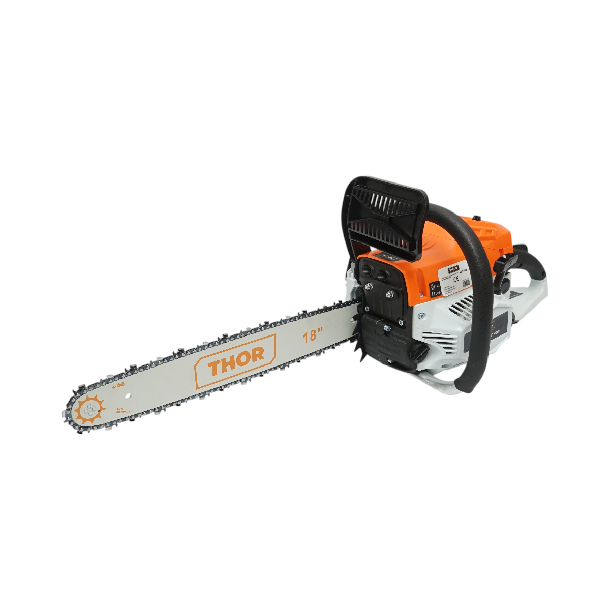 Drujba pe benzina profesionala 2 timpi 58cc, 3.3CP, 8500rpm, lama 18 inch (450mm) THOR - imagine 4