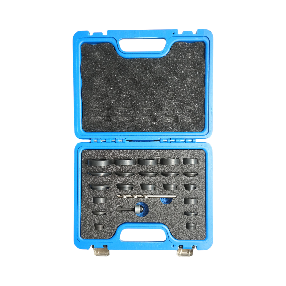 Trusa freze perforare gauri senzori parcare 17-32mm 23 piese Breckner Germany - imagine 2