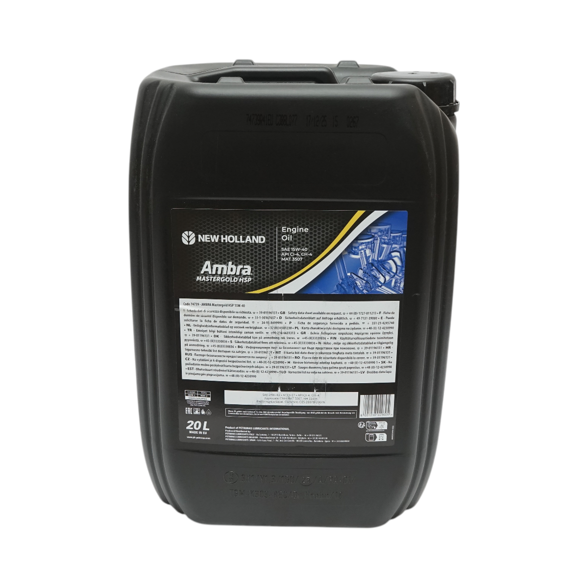 Ulei motor 15W40 NEW HOLLAND Ambra MasterGold HSP 20L - imagine 3