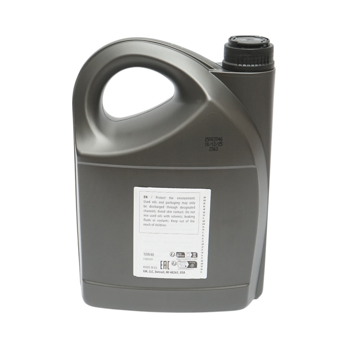 Ulei motor 10W40 GM Motor Oil Genuine 5L - imagine 2