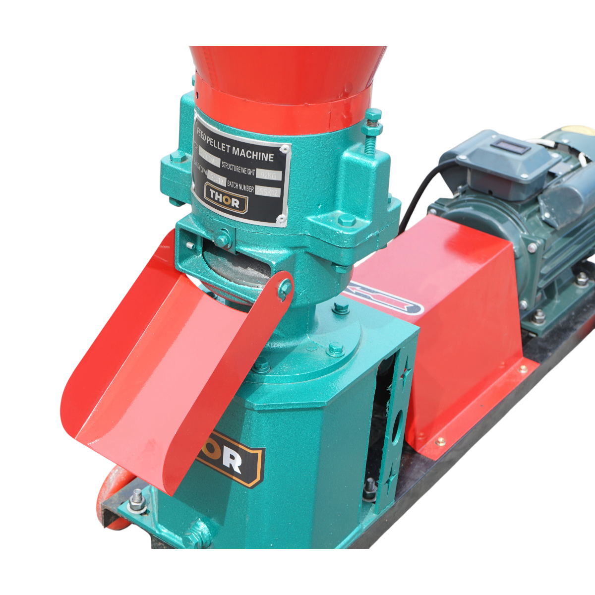 Granulator furaje 4.5kW, 220V, capacitate 110 kg/h, matrita 3mm, turatie 1440rpm THOR - imagine 8