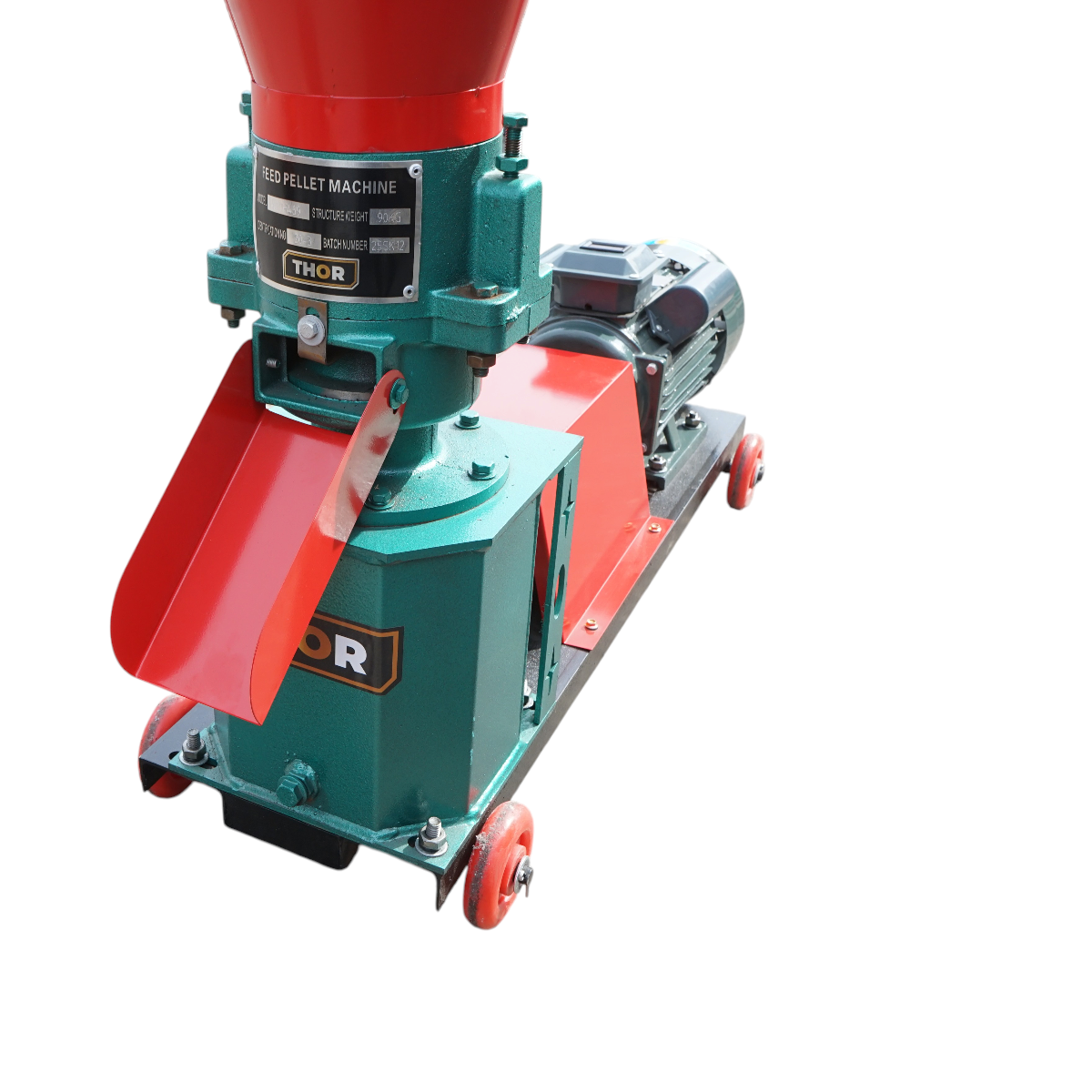 Granulator furaje 4kW, 220V, capacitate 120 kg/h, matrita 4mm, turatie 1440rpm THOR - imagine 9