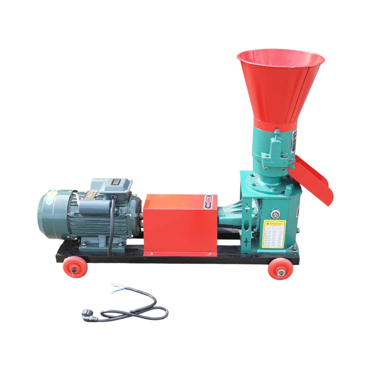 Granulator furaje 4kW, 220V, capacitate 120 kg/h, matrita 4mm, turatie 1440rpm THOR - imagine 4