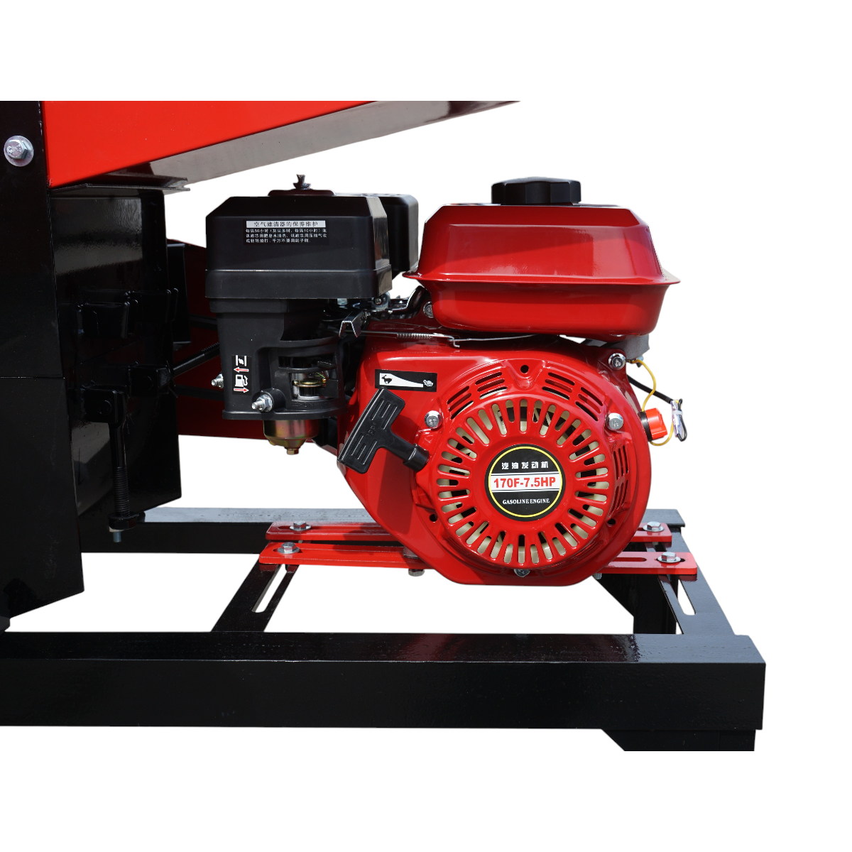 Tocator furaje pe benzina 7.5CP, 215cc, capacitate 1500 kg/h, pornire sfoara, 3 site incluse THOR - imagine 9