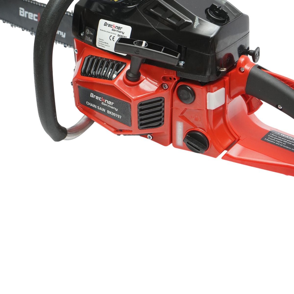 Drujba pe benzina profesionala 2 timpi 58cc, 3.3CP, 8500rpm, lama 18 inch (450mm) Breckner Germany - imagine 9