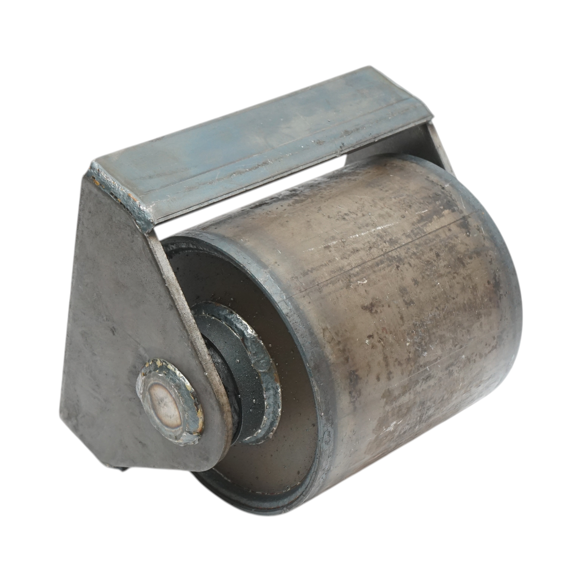 Rola rulare container basculabil 160x160mm, suport sudabil, otel brut - imagine 3