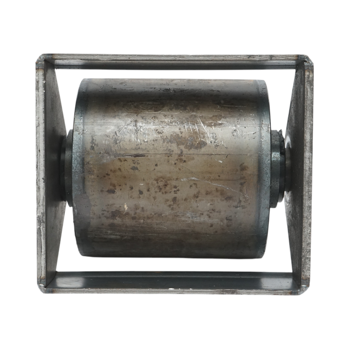 Rola rulare container basculabil 160x160mm, suport sudabil, otel brut - imagine 6
