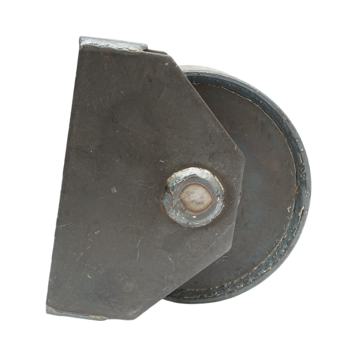 Rola rulare container basculabil 200x178mm, suport sudabil, otel brut - imagine 6