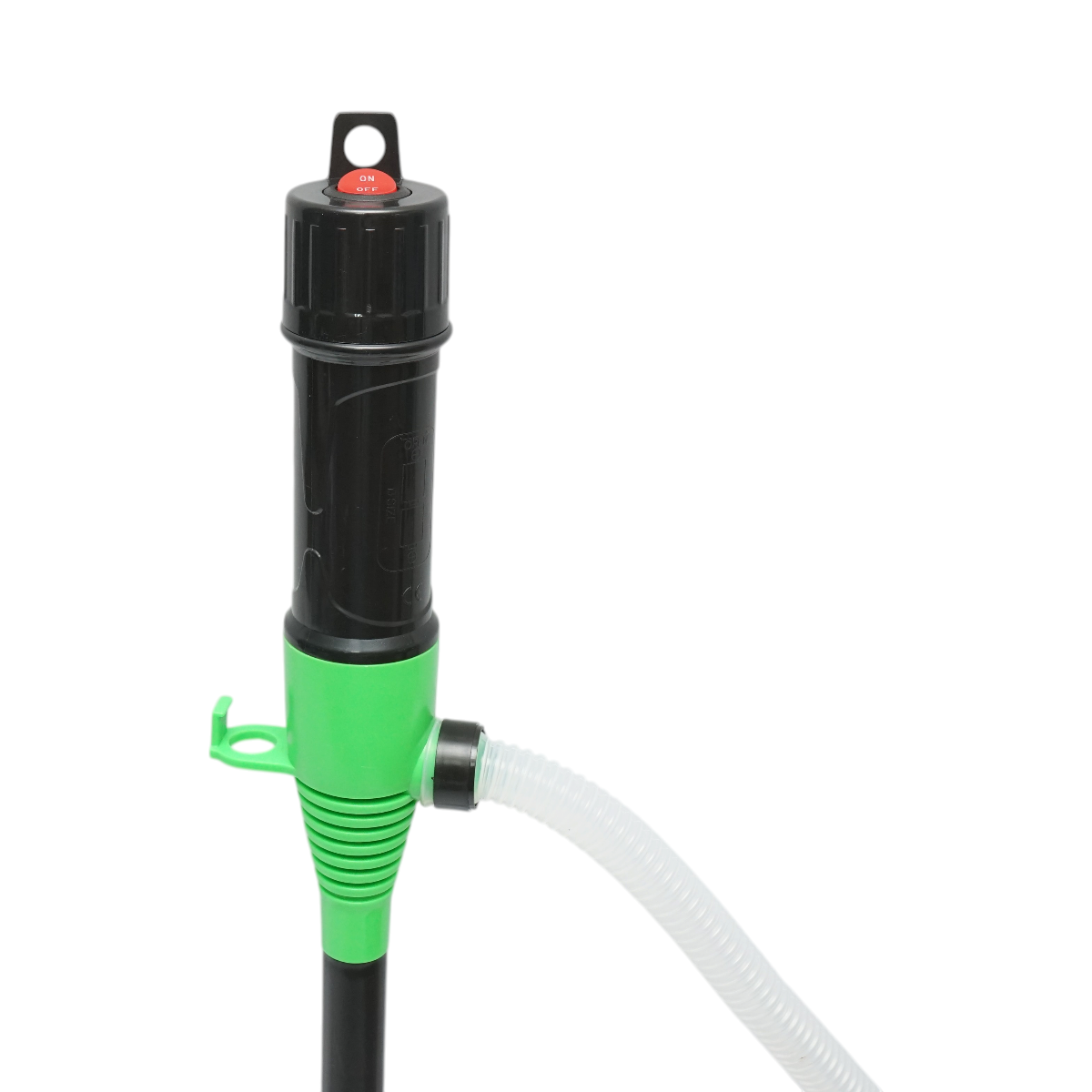 Pompa electrica transfer combustibil portabila cu baterii, debit 9 L/min, duza control flux, furtun flexibil 90cm - imagine 8