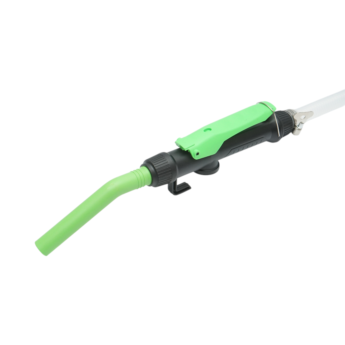 Pompa electrica transfer combustibil portabila cu baterii, debit 9 L/min, duza control flux, furtun flexibil 90cm - imagine 9
