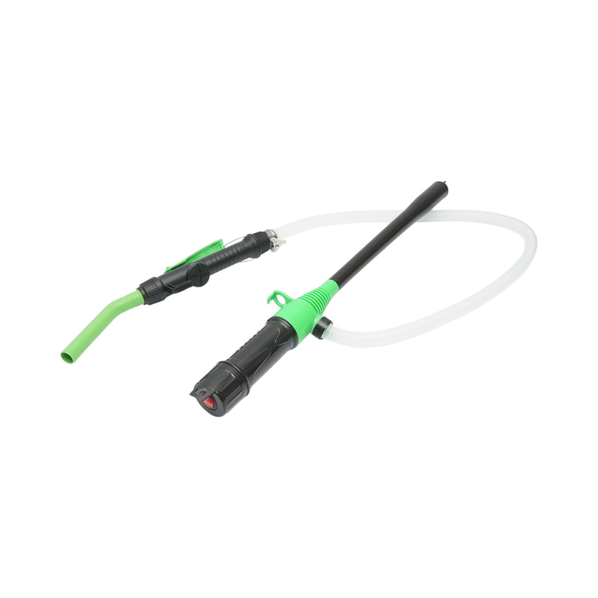 Pompa electrica transfer combustibil portabila cu baterii, debit 9 L/min, duza control flux, furtun flexibil 90cm - imagine 3