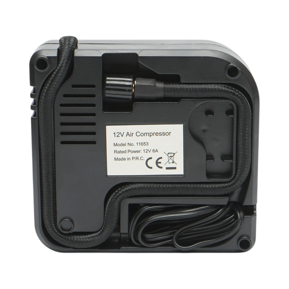Compresor aer umflat roti 12V, 100PSI, cablu 2.8m, alimentare priza bricheta auto - imagine 4