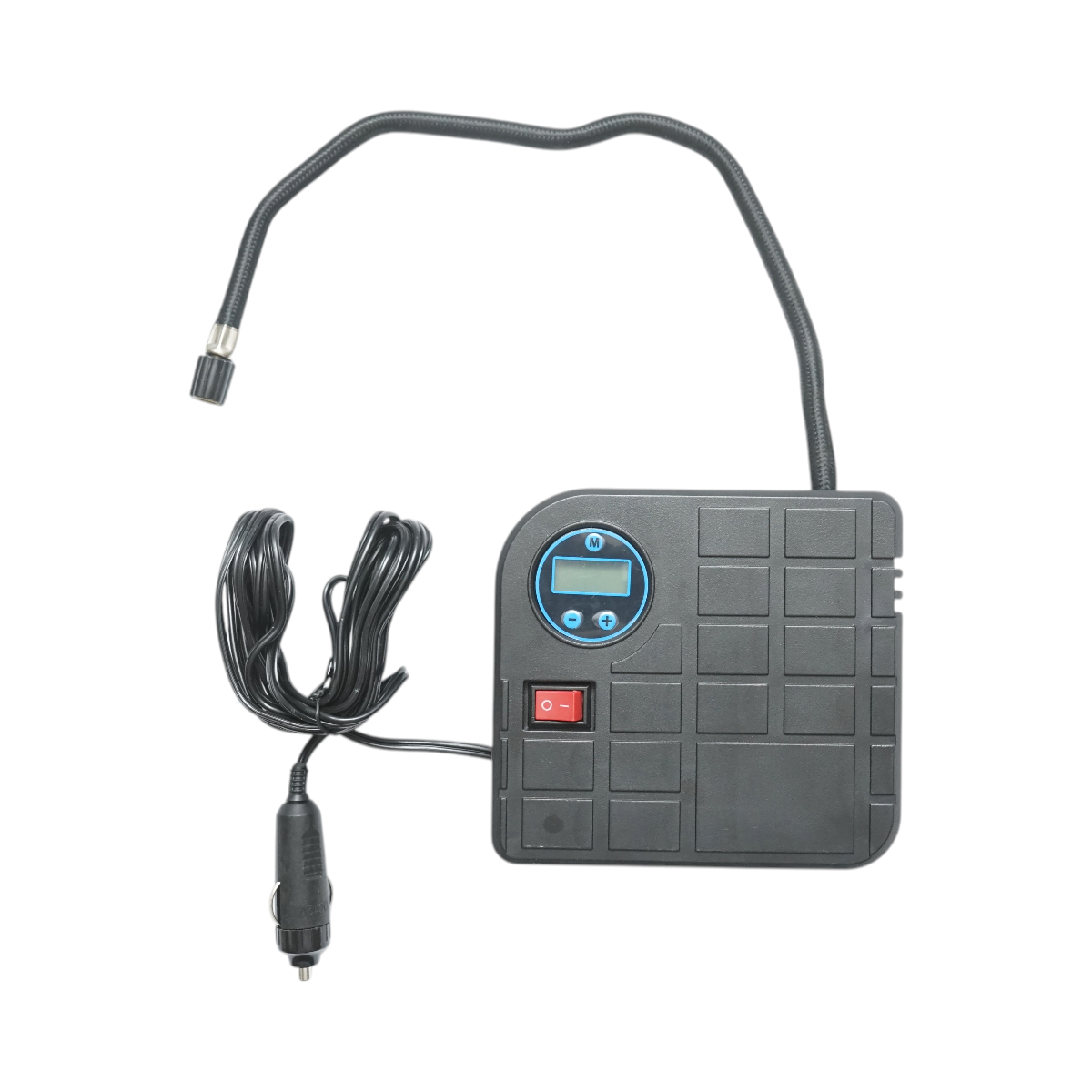 Compresor aer umflat roti digital 12V, 100PSI, oprire automata, moduri presetate, cablu 2.8m, alimentare priza bricheta auto - imagine 2