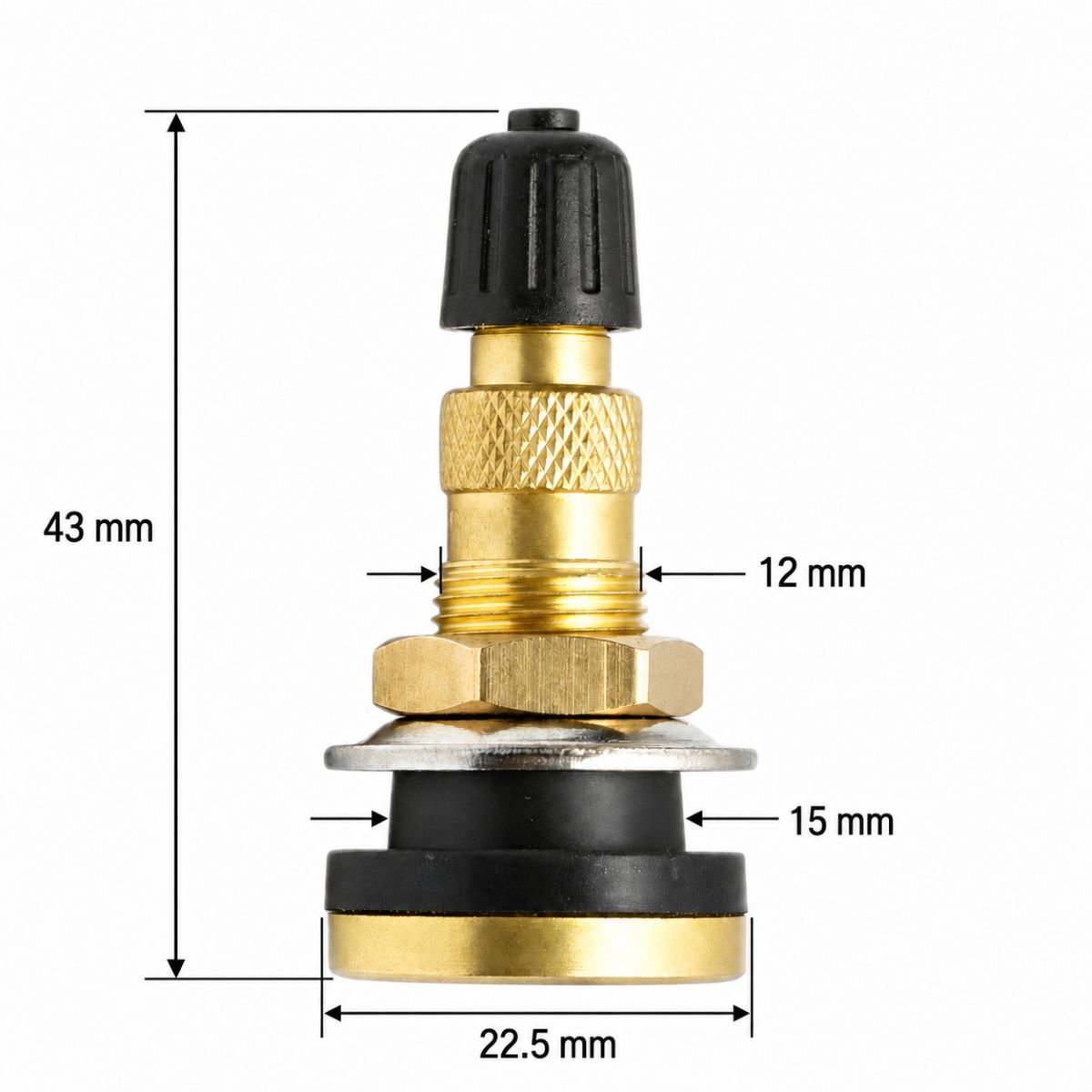 Valva agricola roata tubeless alama 43mm TR618C