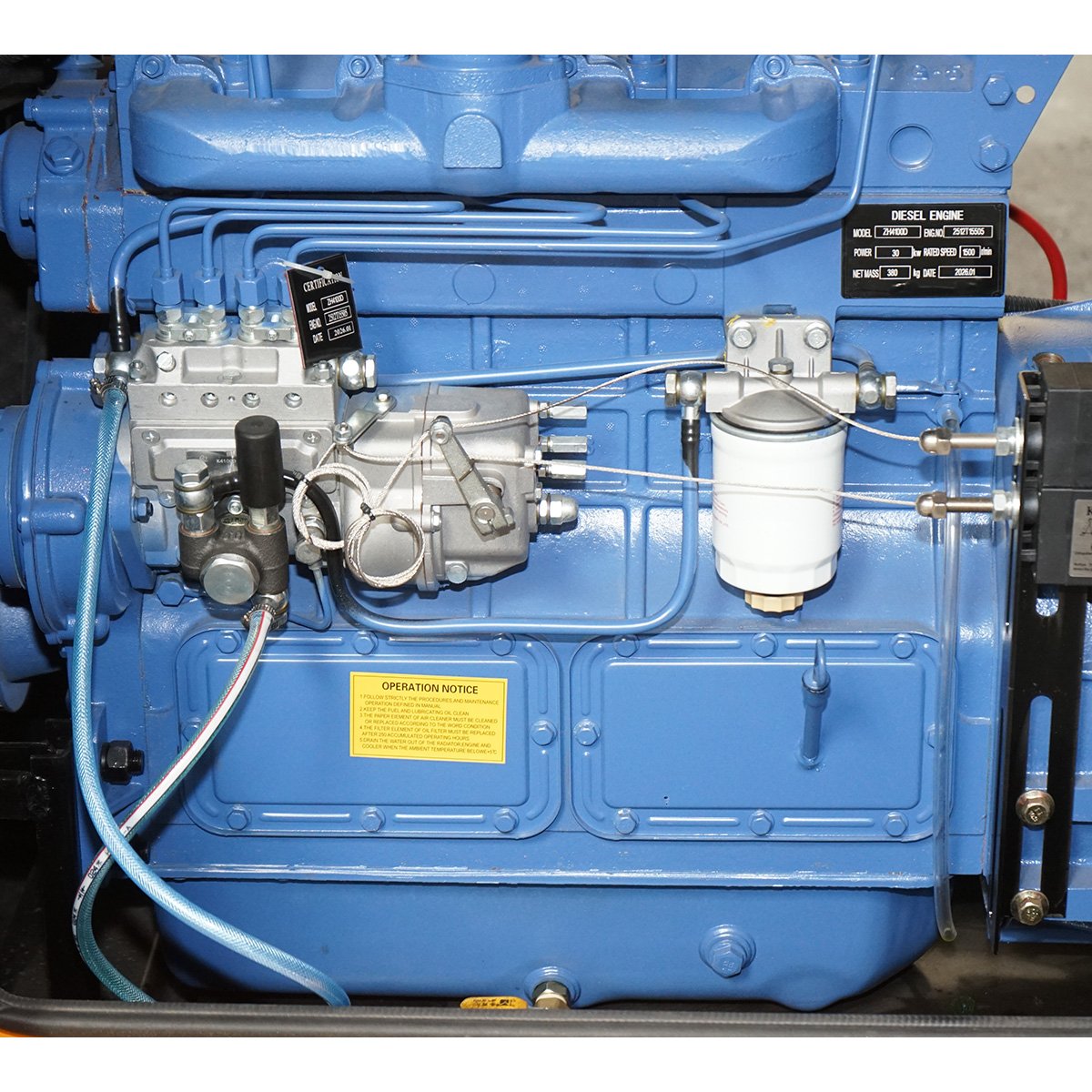 Generator electric trifazat insonorizat 27.5KVA, 230/400V, motor diesel Ricardo 30kW ZH4100D Breckner Germany - imagine 11