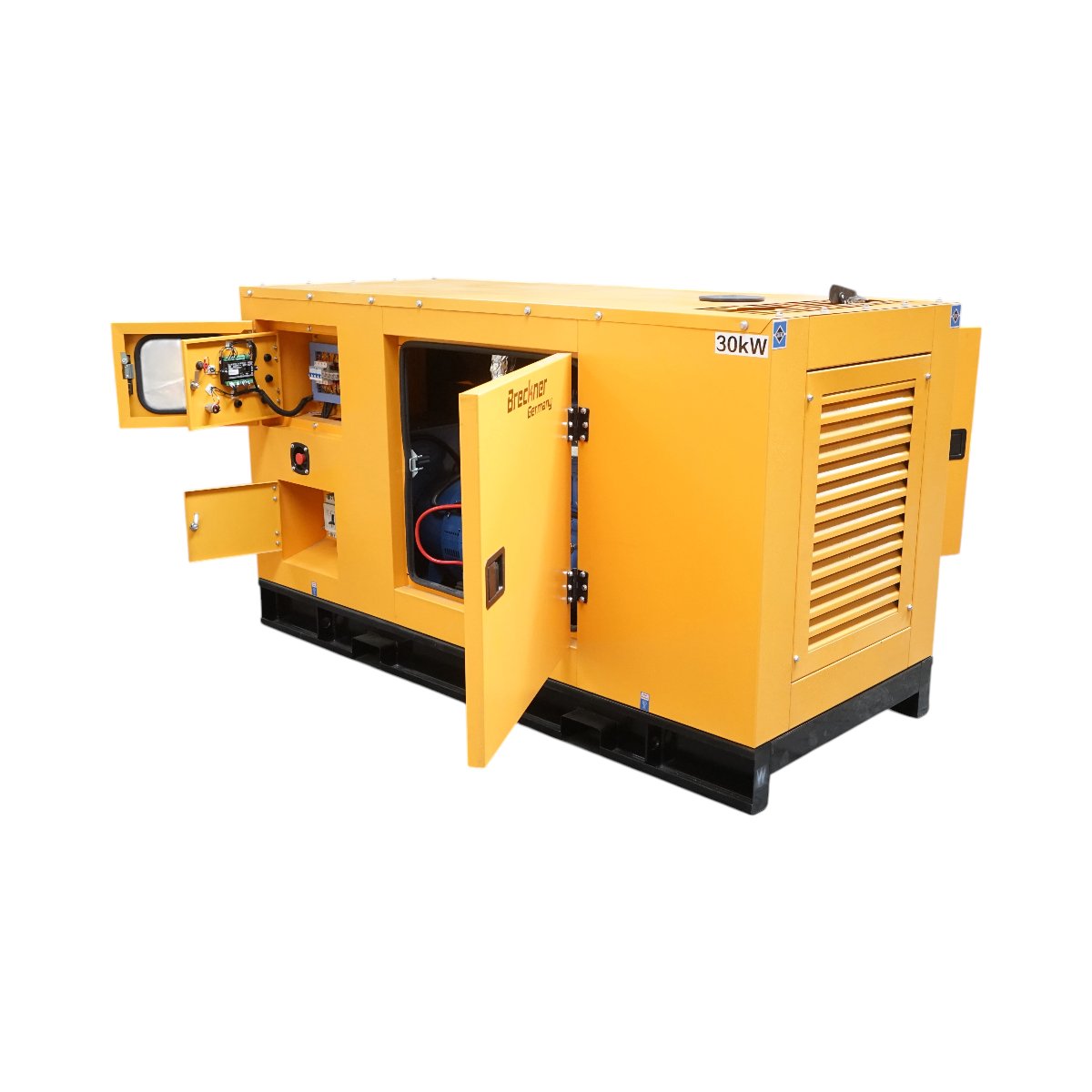 Generator electric trifazat insonorizat 27.5KVA, 230/400V, motor diesel Ricardo 30kW ZH4100D Breckner Germany - imagine 5