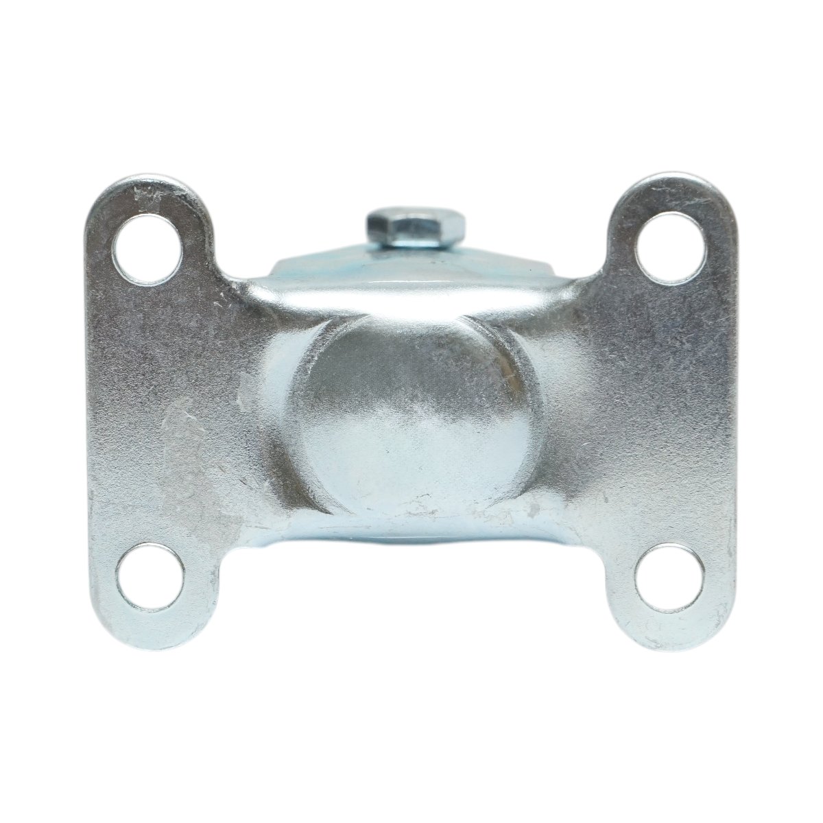 Roata fixa 50x16mm fara frana, cauciuc plin albastru, placa otel 65x50mm 27kg - imagine 7