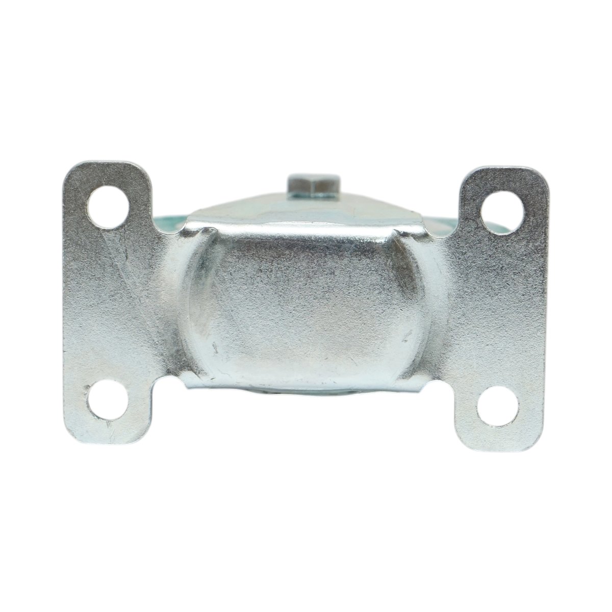 Roata fixa 100x26mm fara frana, cauciuc plin albastru, placa otel 100x59mm 55kg - imagine 7