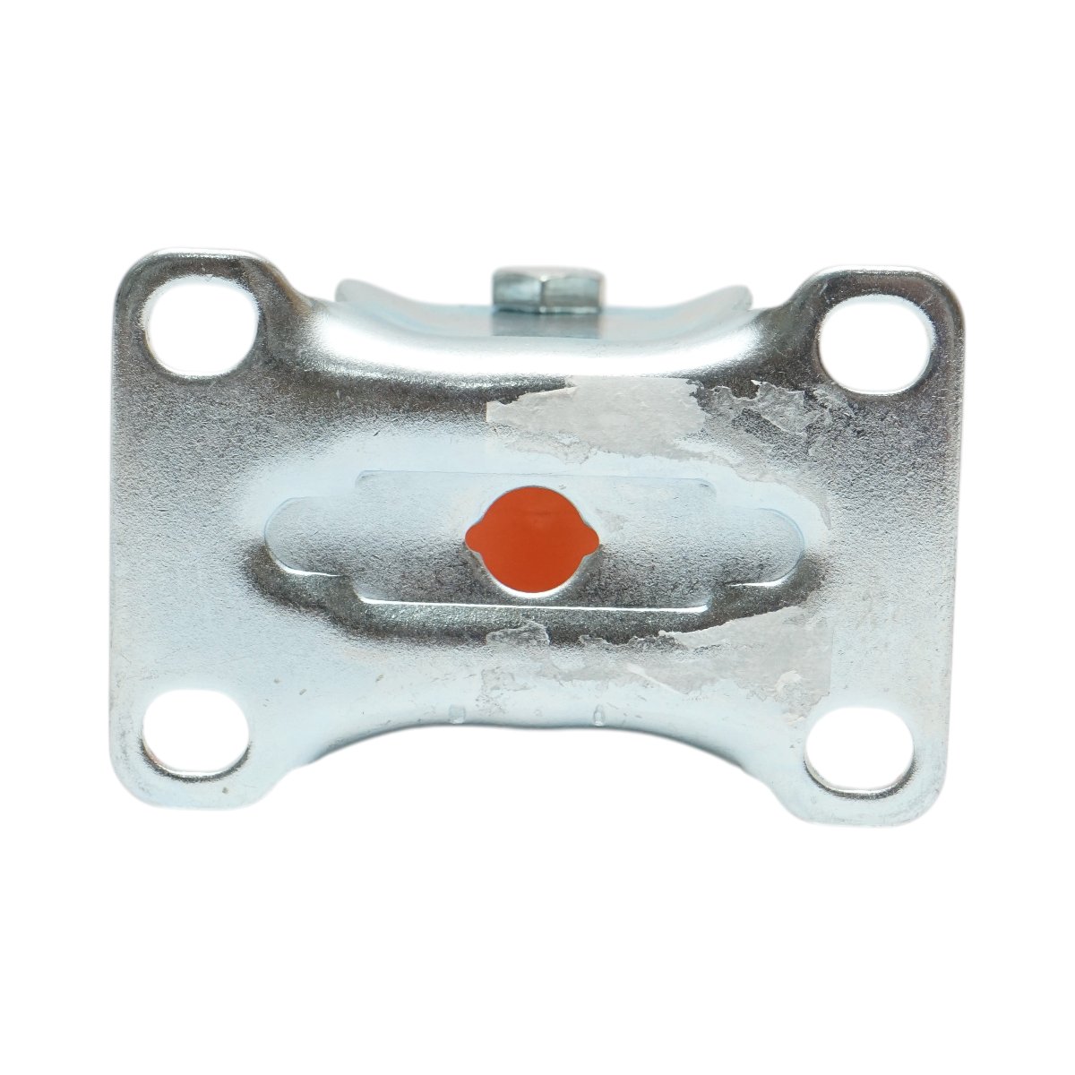 Roata fixa 64x31mm fara frana, PVC portocaliu, placa otel 94x63mm 60kg - imagine 7