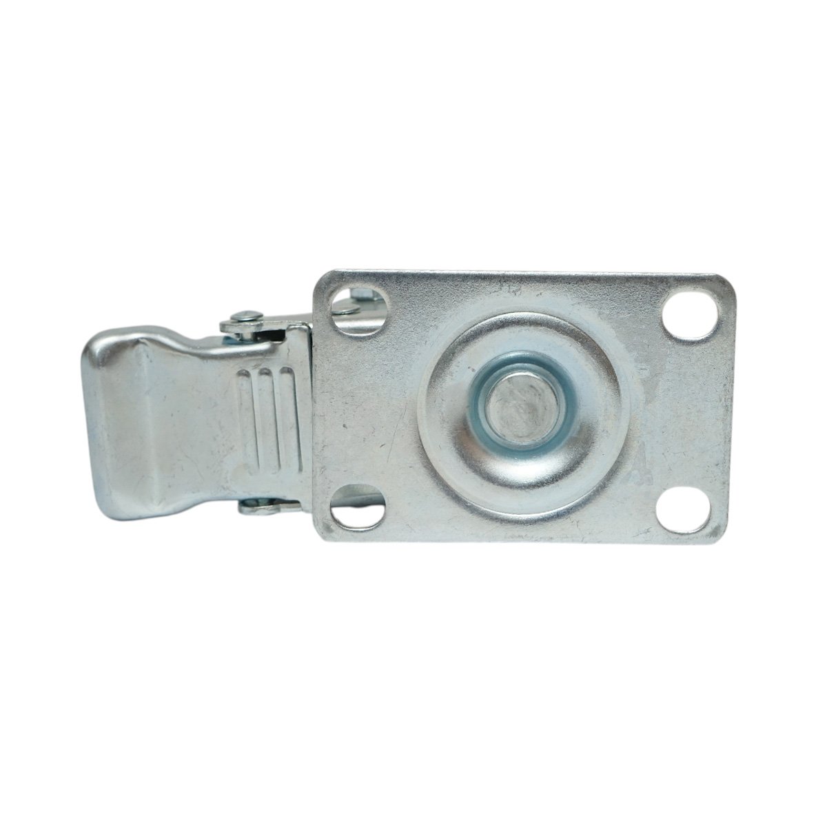 Roata pivotanta 64x31mm cu frana, PVC portocaliu, placa otel 94x63mm 60kg - imagine 7