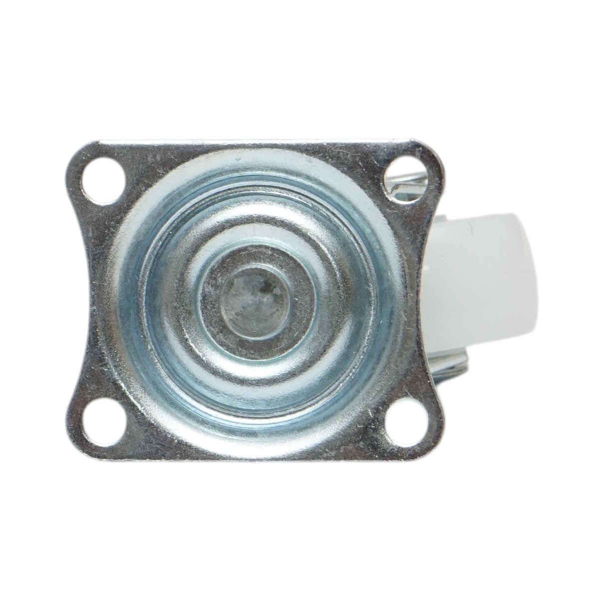 Roata pivotanta 25x14mm fara frana, polipropilena alba, placa otel 39x33mm 10kg - imagine 7