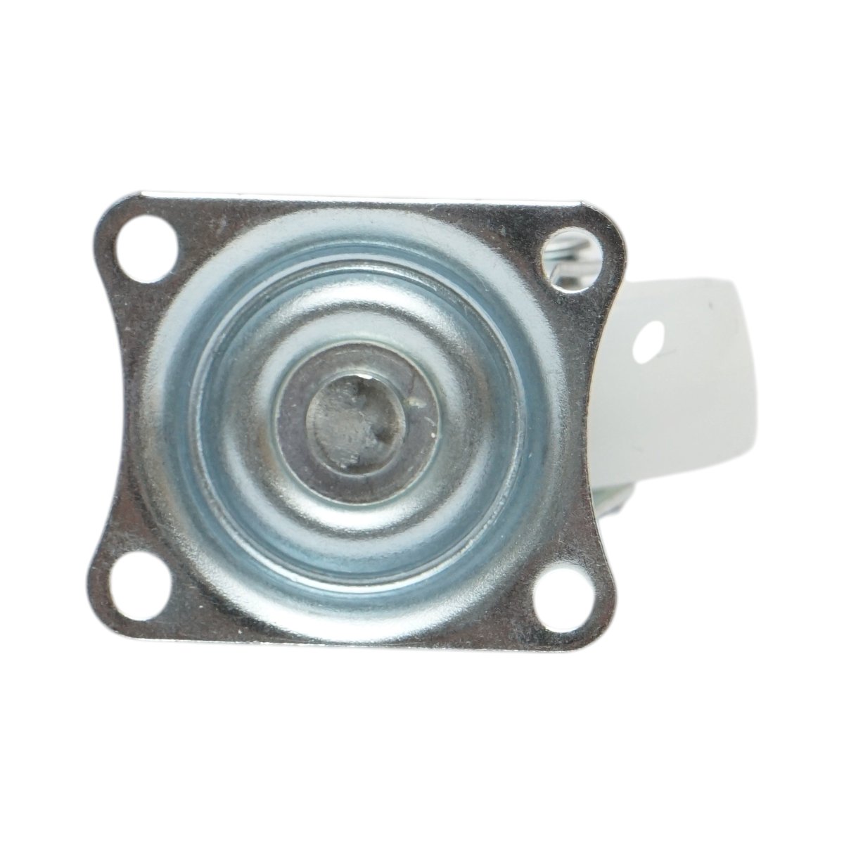 Roata pivotanta 30x14mm fara frana, polipropilena alba, placa otel 39x33mm 15kg - imagine 7