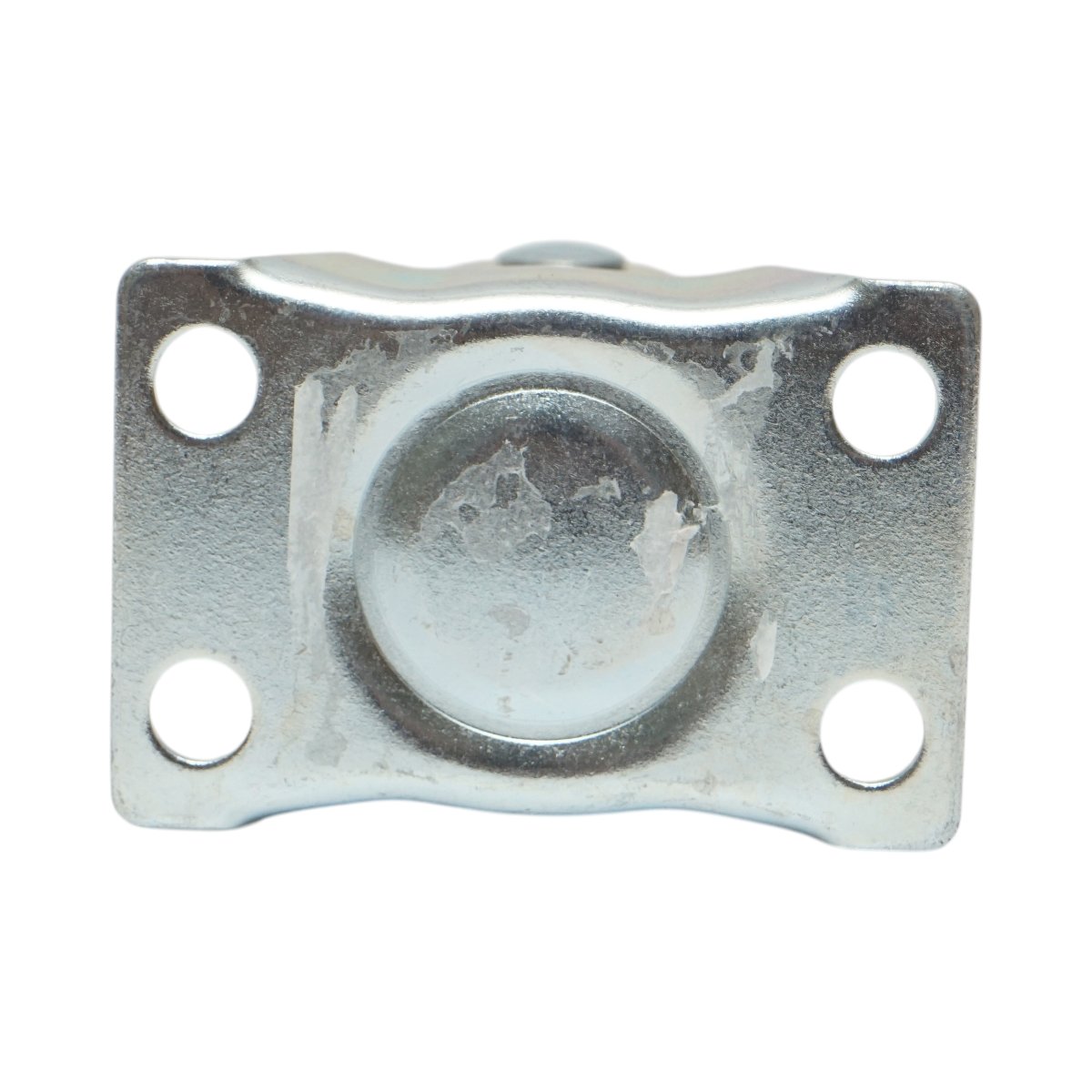Roata fixa 73x25mm fara frana, polipropilena alba, placa otel 70x44mm 45kg - imagine 7