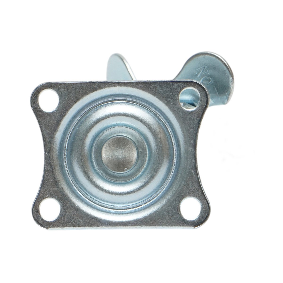 Roata pivotanta 40x17mm cu frana, polipropilena alba, placa otel 45x38mm 20kg - imagine 7
