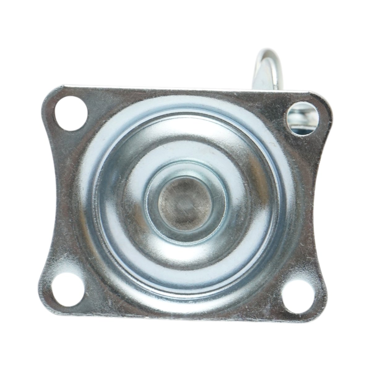 Roata pivotanta 50x22mm cu frana, polipropilena alba, placa otel 58x47mm 30kg - imagine 7