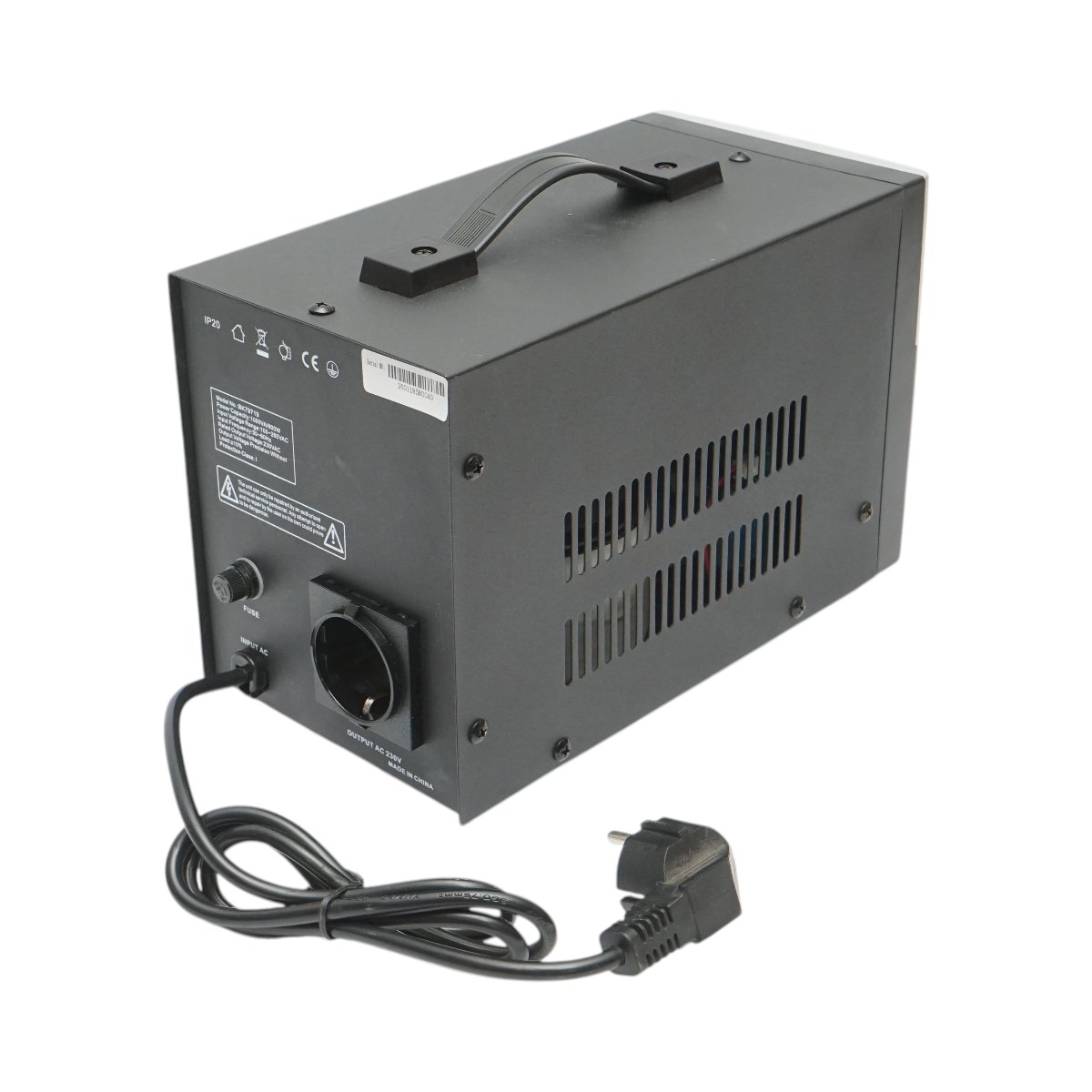 Stabilizator automat de tensiune 1000VA, 800W, 100-260V cu releu monofazat, 1 priza schuko 230V, afisaj LCD Breckner Germany - imagine 5