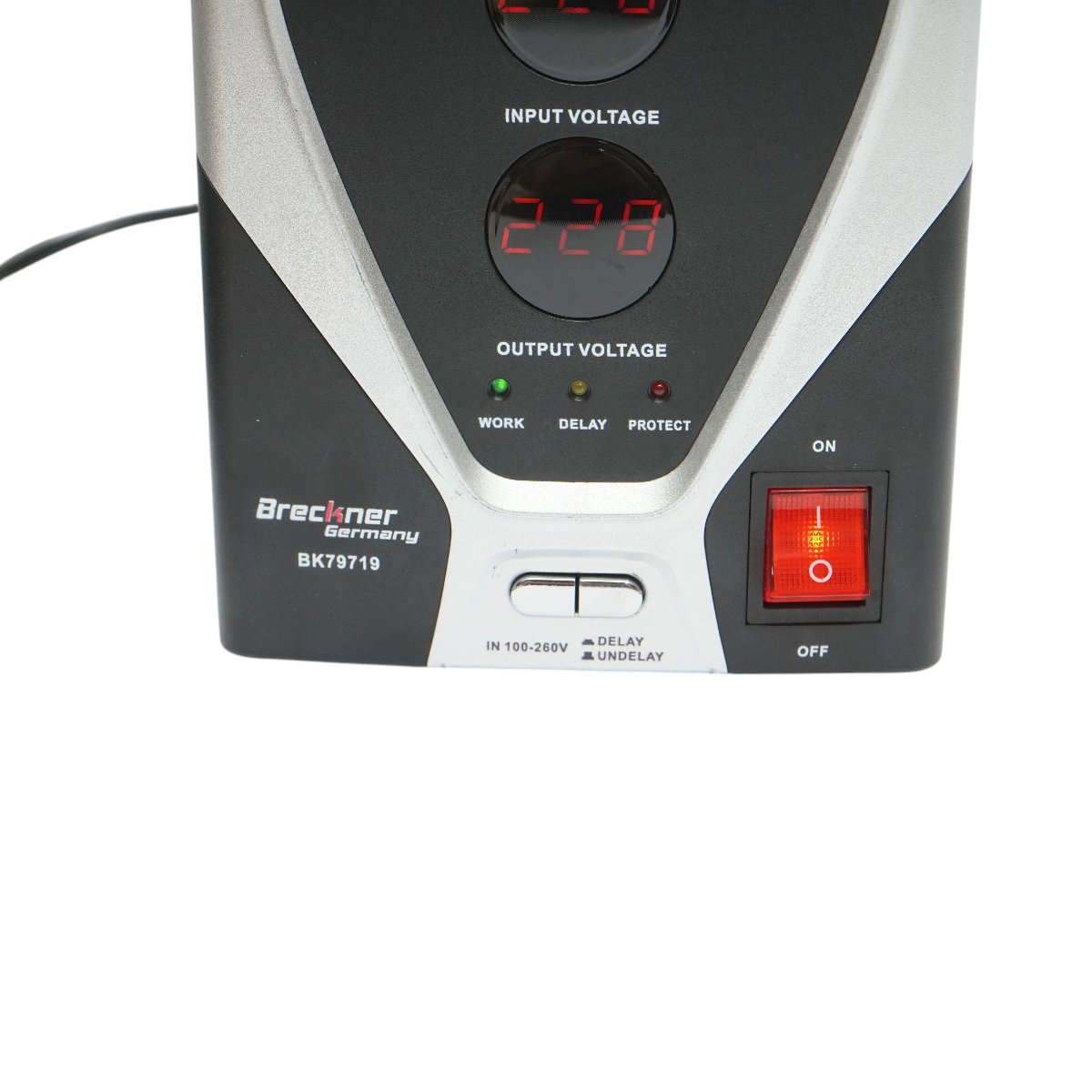 Stabilizator automat de tensiune 1000VA, 800W, 100-260V cu releu monofazat, 1 priza schuko 230V, afisaj LCD Breckner Germany - imagine 8