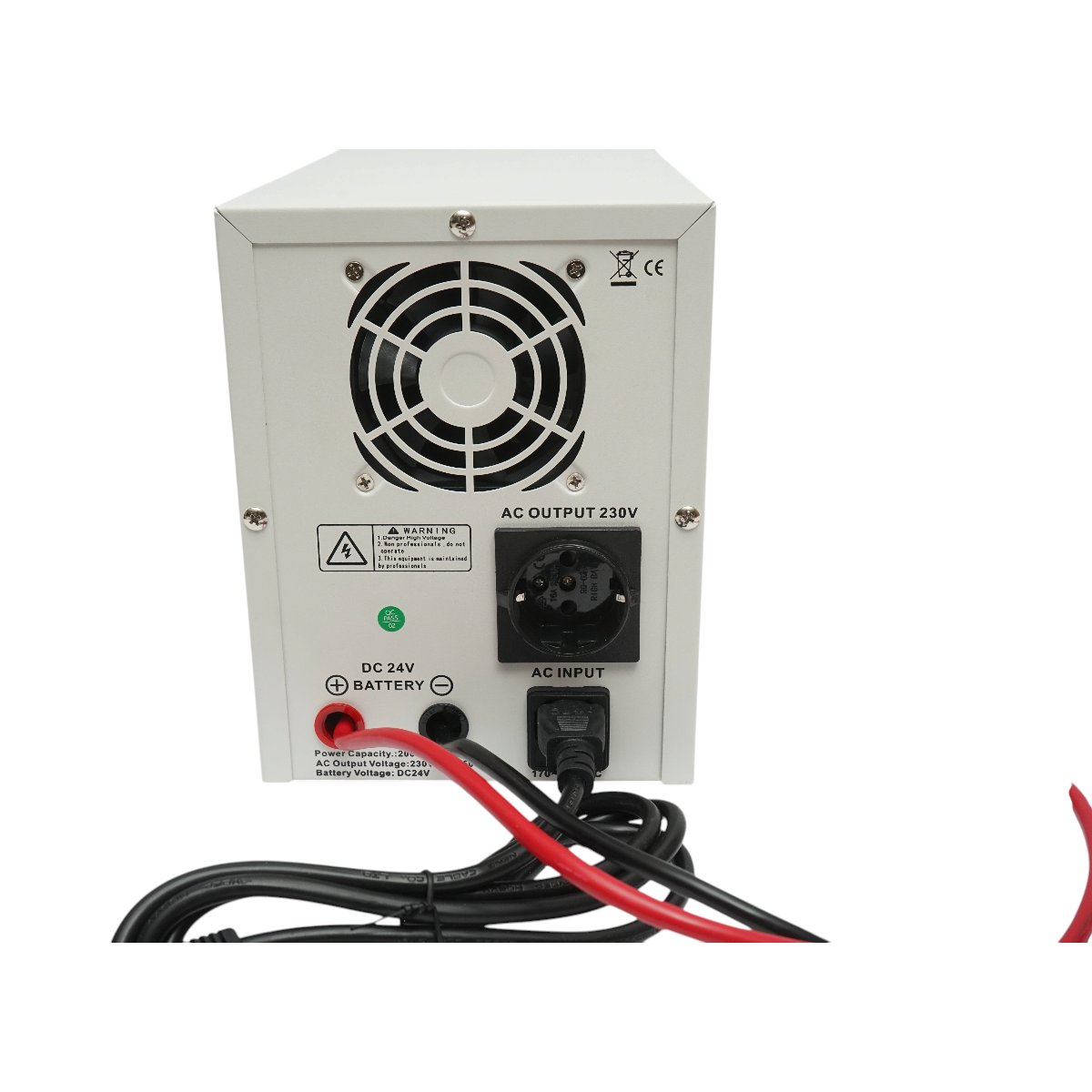 UPS cu invertor centrala termica 1500W/2000VA, unda sinusoidala pura 24V/230V, 1 priza schuko, afisaj LCD, AVR Breckner Germany - imagine 7