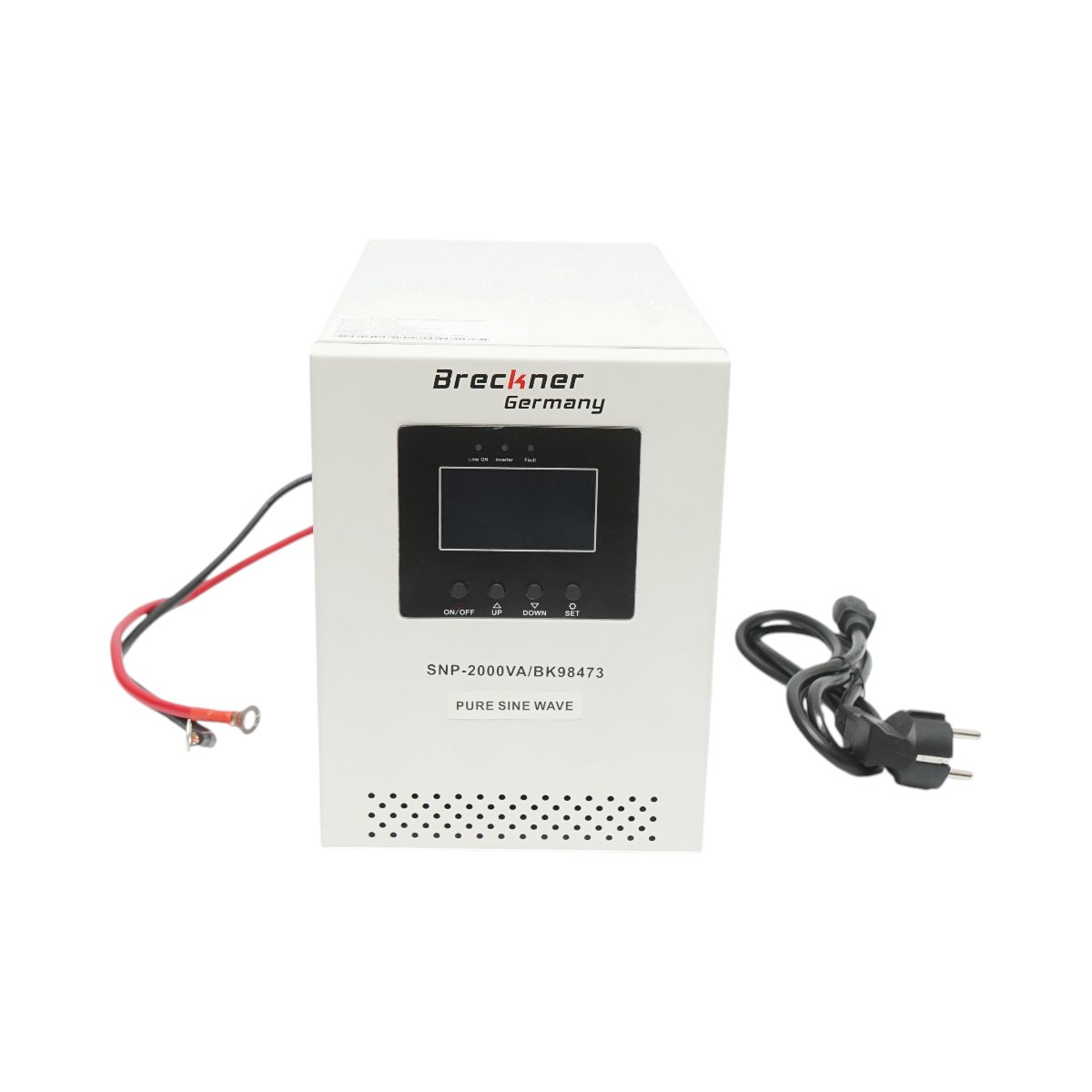 UPS cu invertor centrala termica 1500W/2000VA, unda sinusoidala pura 24V/230V, 1 priza schuko, afisaj LCD, AVR Breckner Germany - imagine 3
