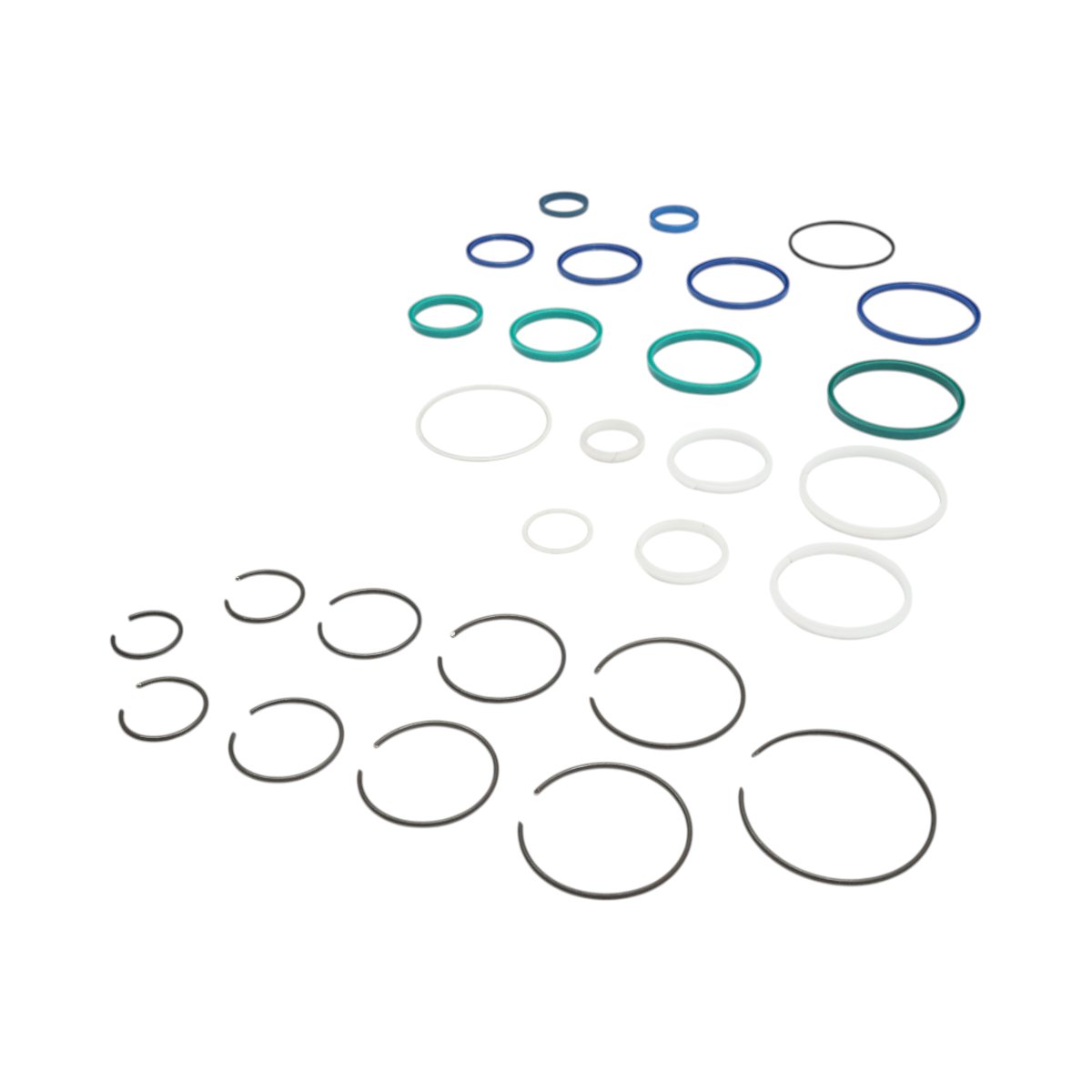 Set garnituri reparatie cilindru hidraulic basculare remorca 6T cu 5 trepte BK93117/DISRA97 - imagine 3