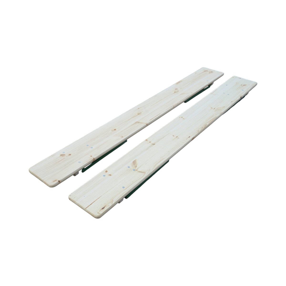 Set berarie cu masa si 2 banci pliabile din lemn masiv pentru gradina, terasa, evenimente 2200x600x770mm - imagine 10