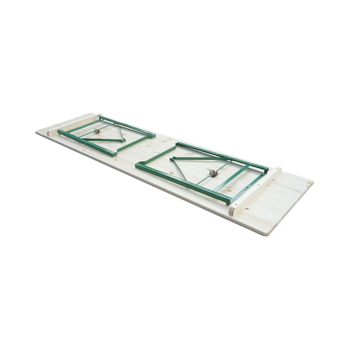 Set berarie cu masa si 2 banci pliabile din lemn masiv pentru gradina, terasa, evenimente 2200x800x770mm - imagine 7