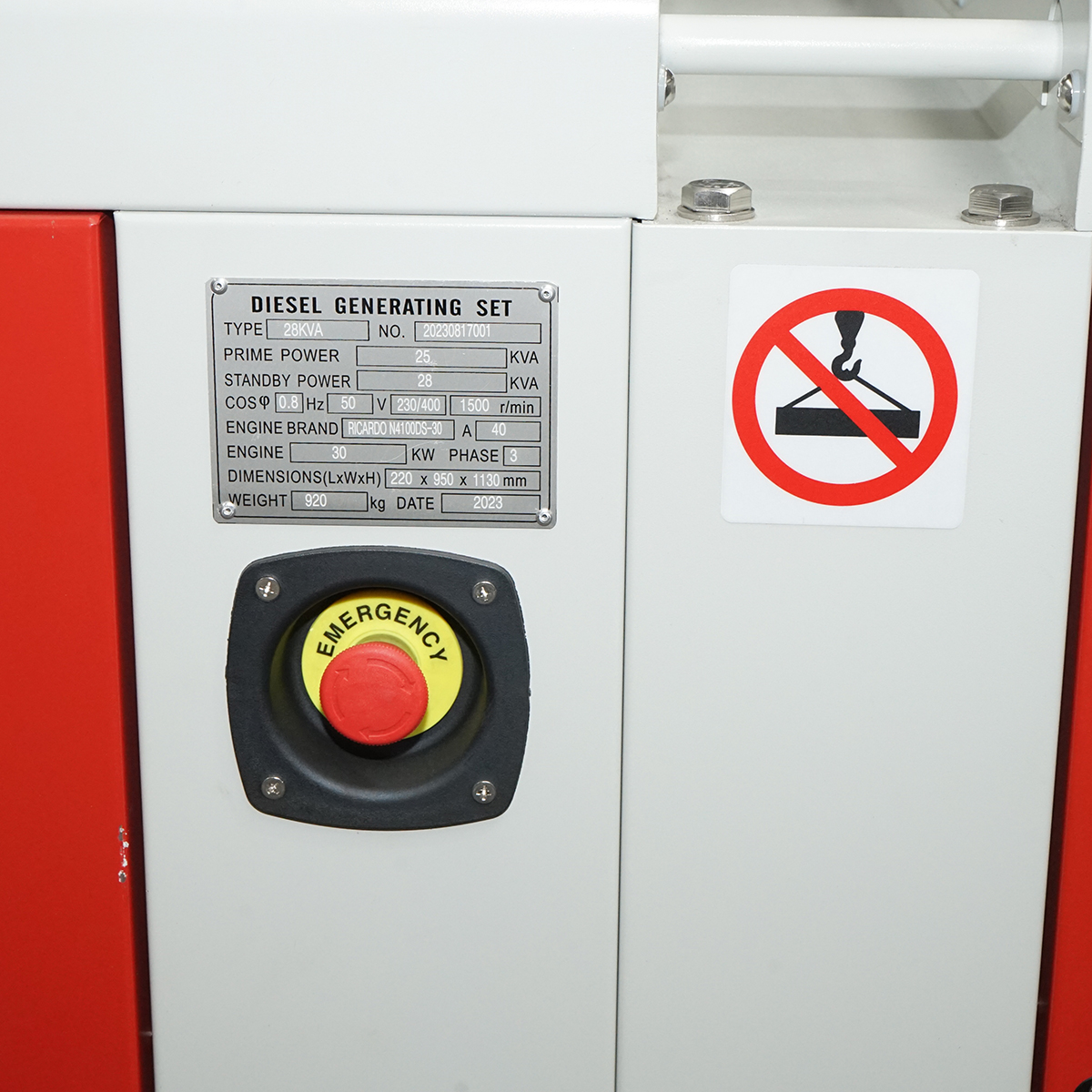 Generator electric trifazat 28KVA, 230/400V cu motor diesel Ricardo N4100DS-30KW si ATS 100A - imagine 4