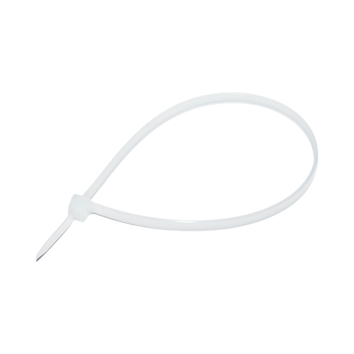 Faseta colier plastic alb 4.8x250mm 100 buc/set Longroad - imagine 3
