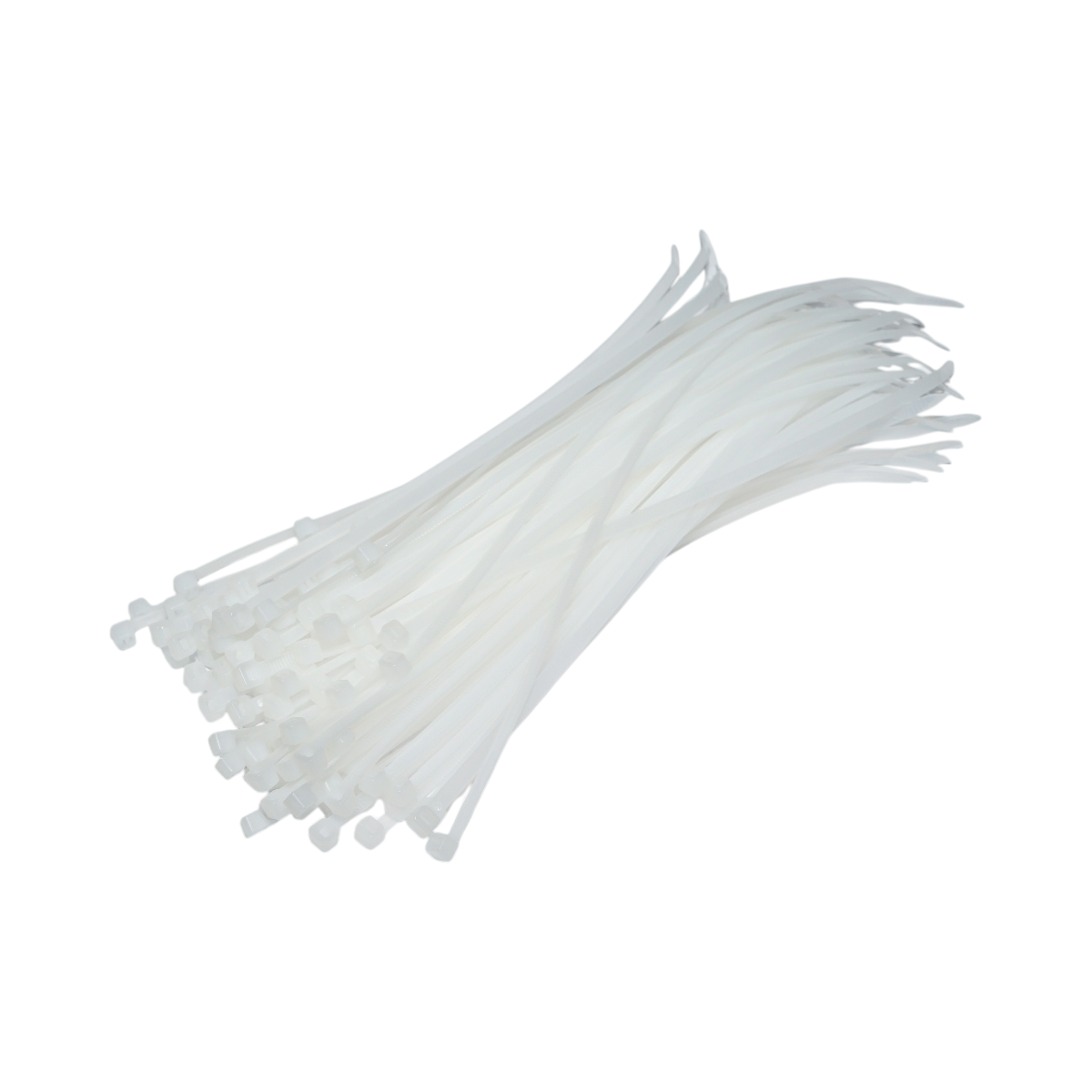 Faseta colier plastic alb 4.8x250mm 100 buc/set Longroad - imagine 2