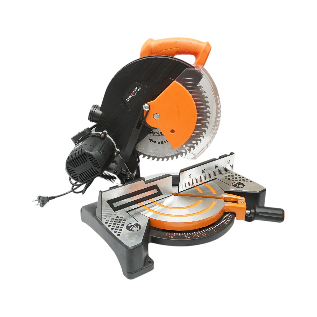 Fierastrau circular stationar profesional 1800W, 220V, disc 255mm 60T, taiere inclinata 45°, 5500 r/min, sac colectare Breckner Germany - imagine 7