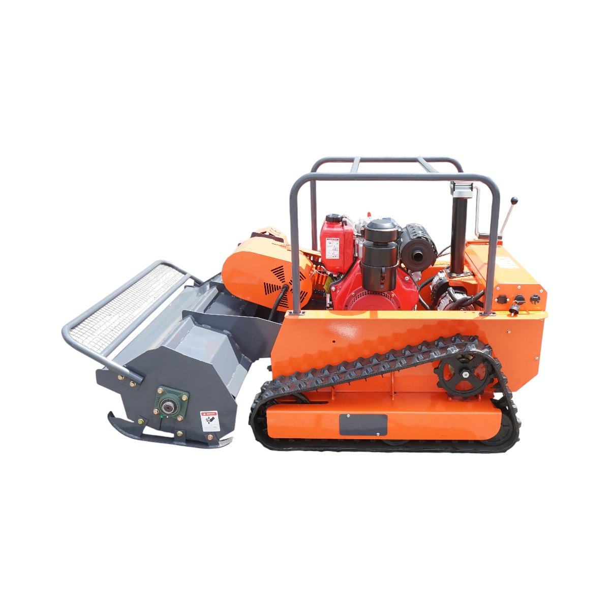 Masina de tuns iarba cu telecomanda pe senile, motor diesel 12.5CP, 499cc, latime de taiere 1000mm THOR - imagine 7