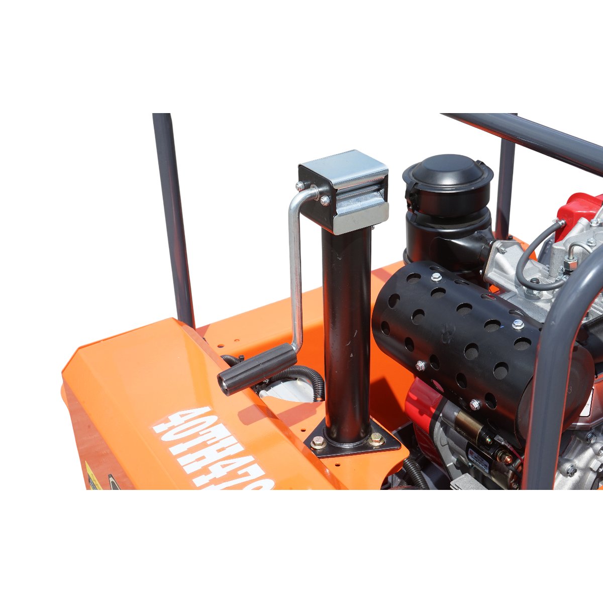 Masina de tuns iarba cu telecomanda pe senile, motor diesel 12.5CP, 499cc, latime de taiere 1000mm THOR - imagine 18
