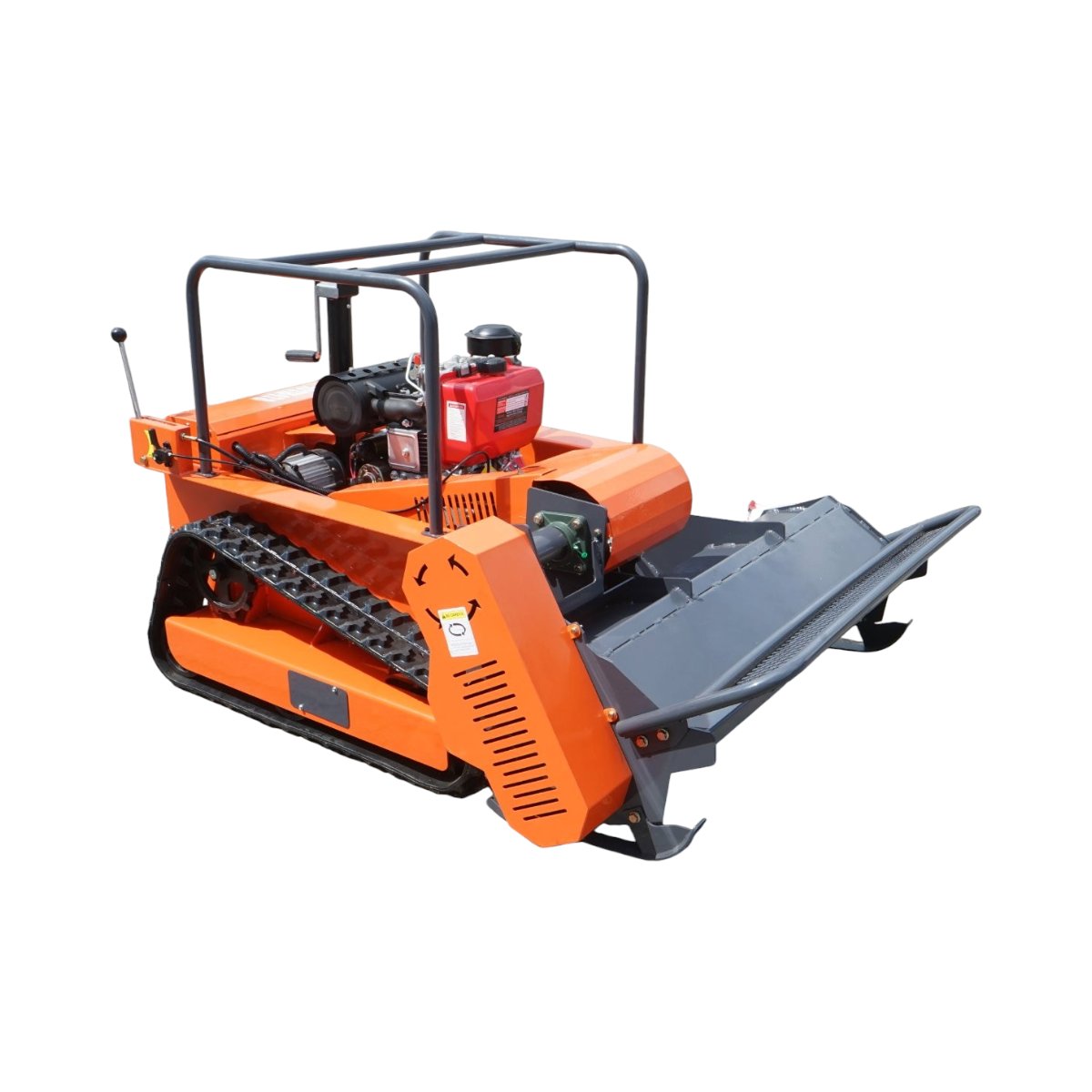 Masina de tuns iarba cu telecomanda pe senile, motor diesel 12.5CP, 499cc, latime de taiere 1000mm THOR - imagine 3