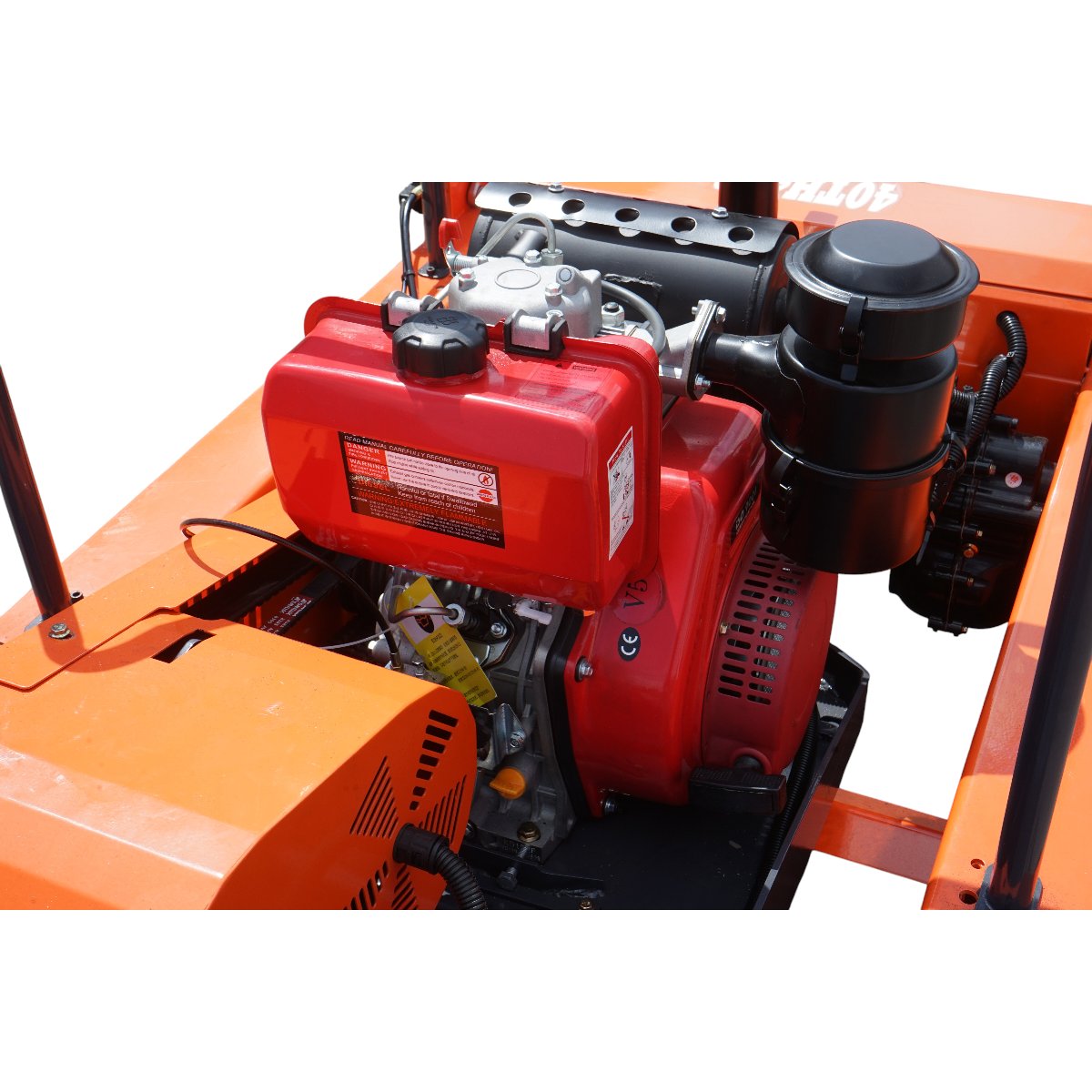 Masina de tuns iarba cu telecomanda pe senile, motor diesel 12.5CP, 499cc, latime de taiere 1000mm THOR - imagine 16