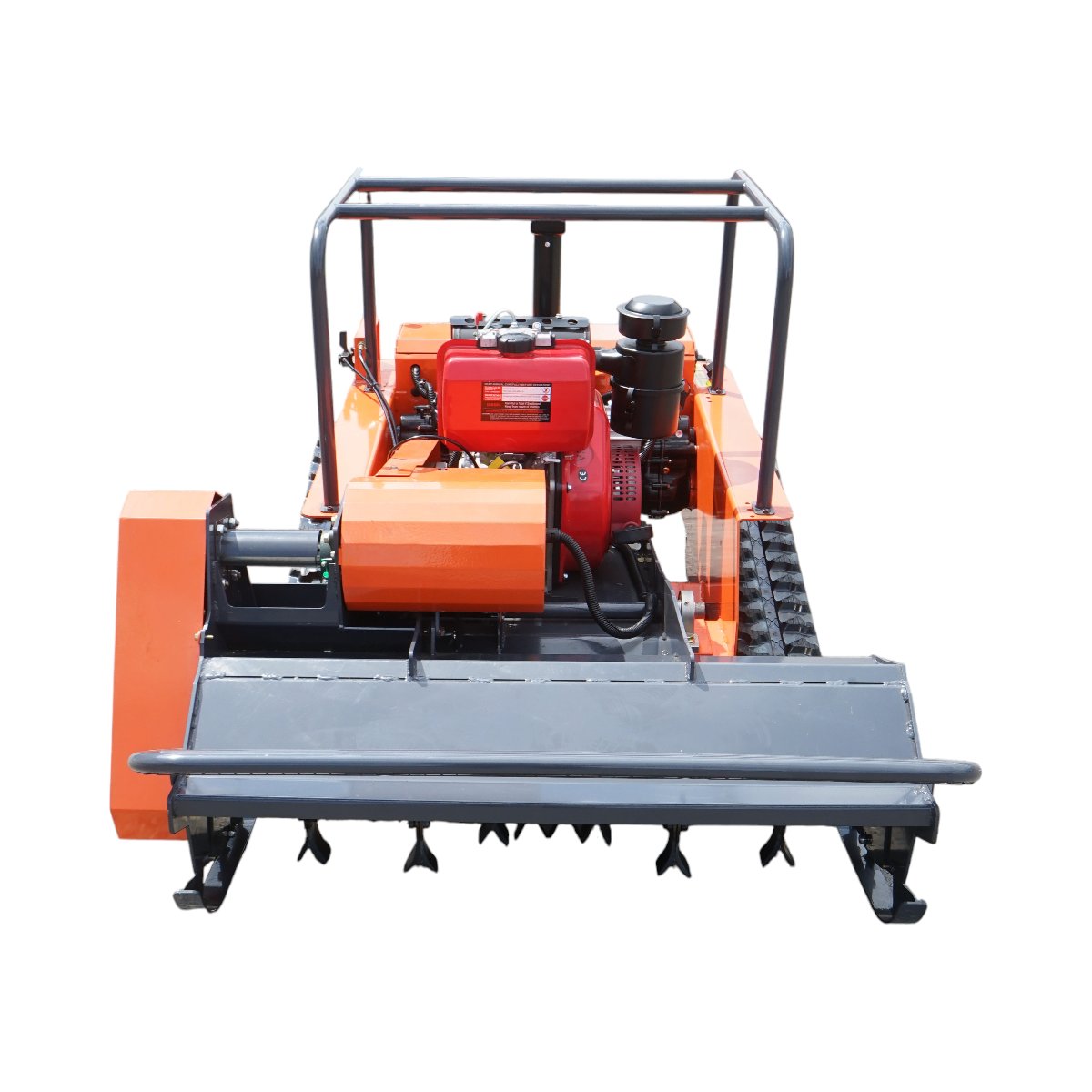 Masina de tuns iarba cu telecomanda pe senile, motor diesel 12.5CP, 499cc, latime de taiere 1000mm THOR - imagine 2
