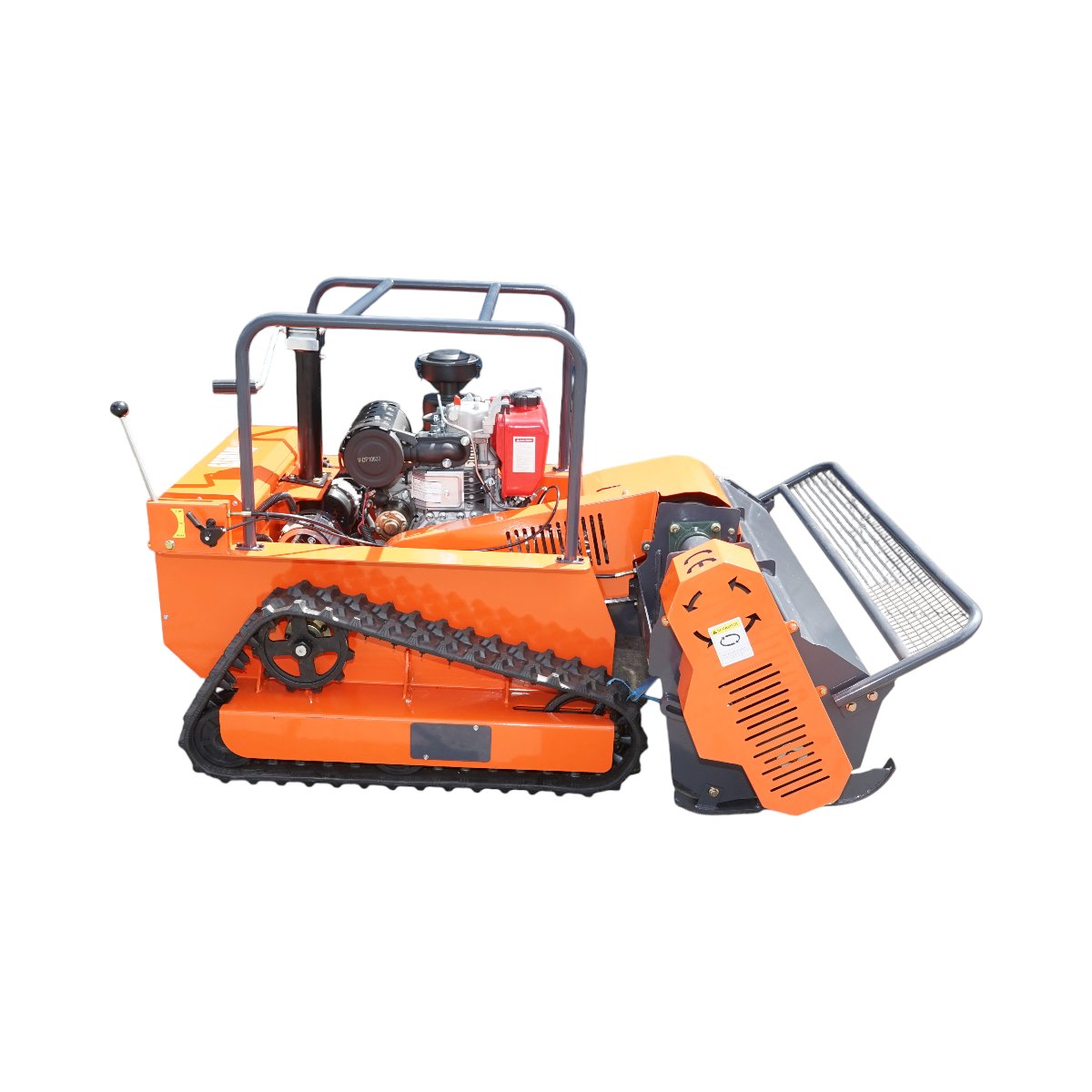 Masina de tuns iarba cu telecomanda pe senile, motor diesel 12.5CP, 499cc, latime de taiere 1200mm THOR - imagine 5