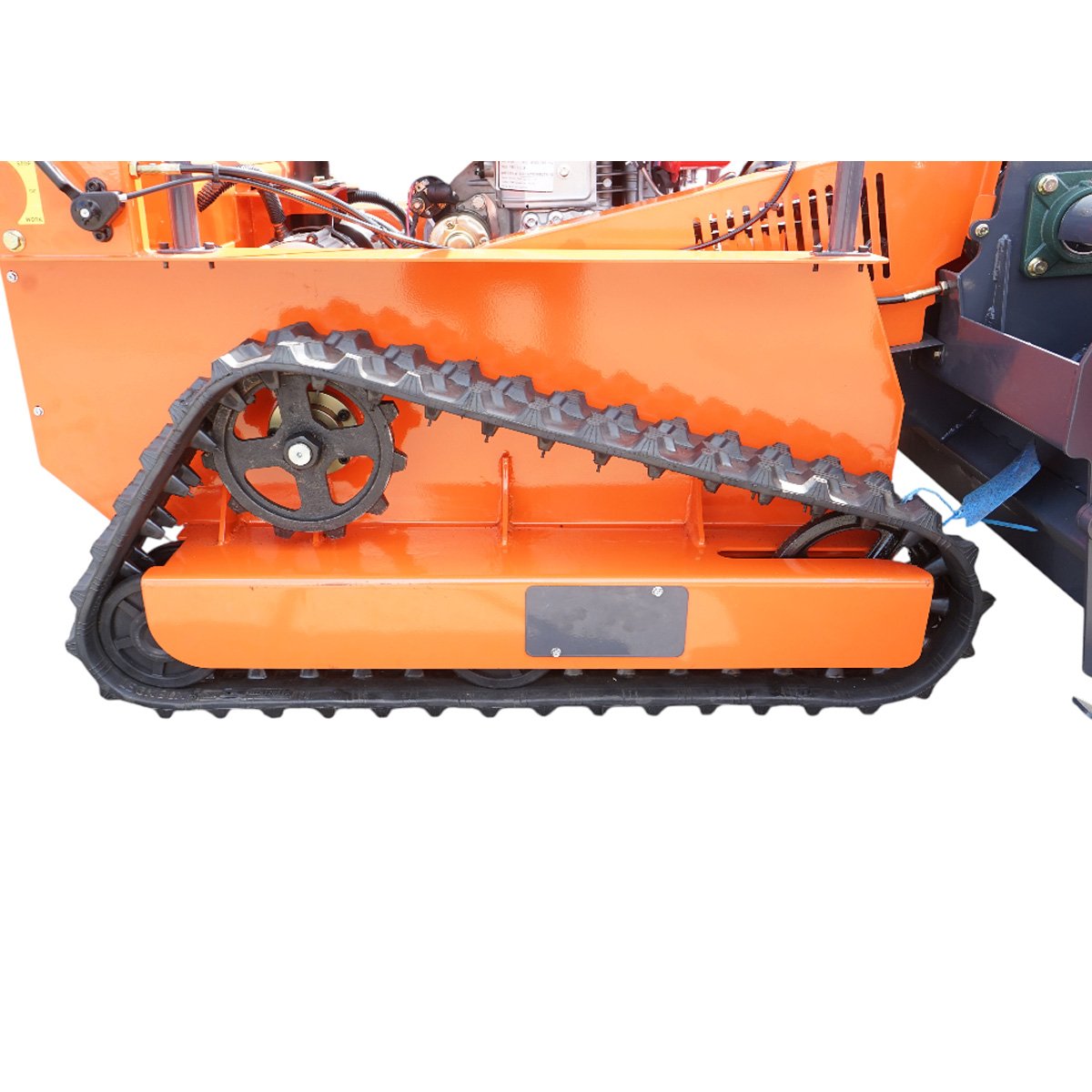 Masina de tuns iarba cu telecomanda pe senile, motor diesel 12.5CP, 499cc, latime de taiere 1200mm THOR - imagine 8